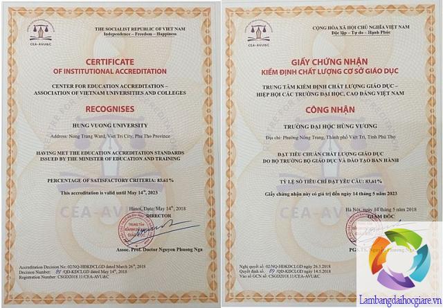 làm bằng đại học hùng vương