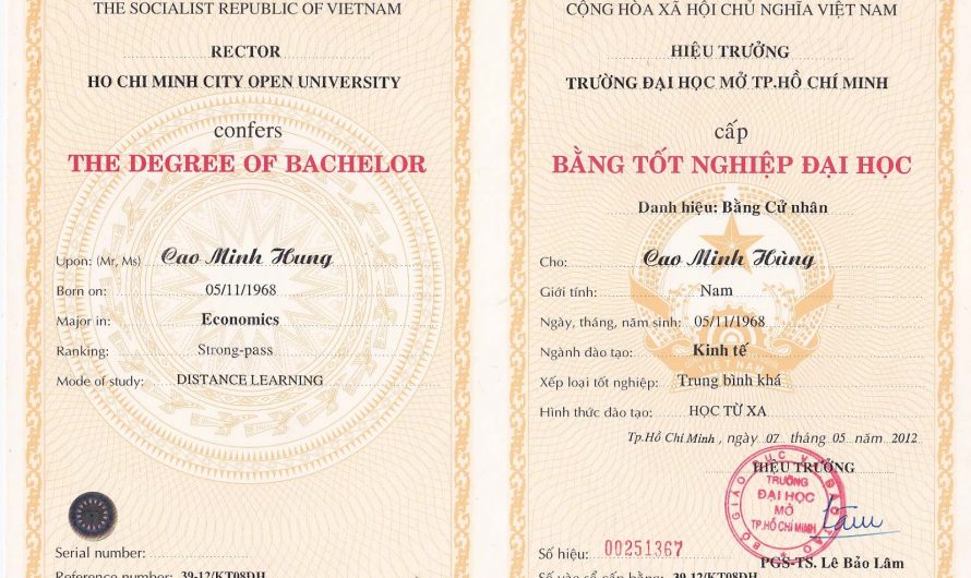 Làm bằng đại học tài nguyên và môi trường chất lượng từ phôi thật