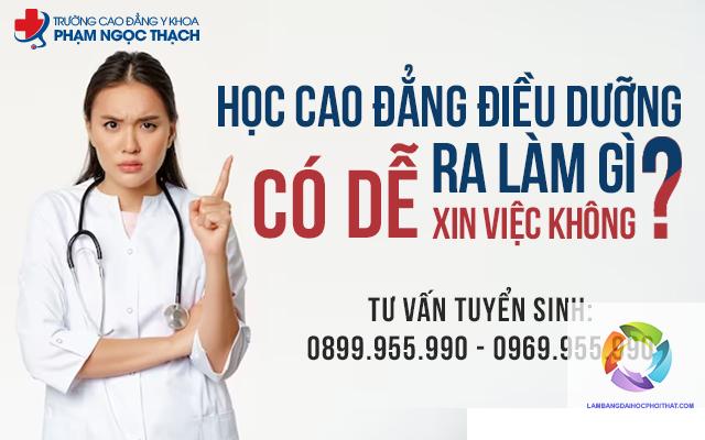 bằng cao đẳng điều dưỡng có dễ xin việc không