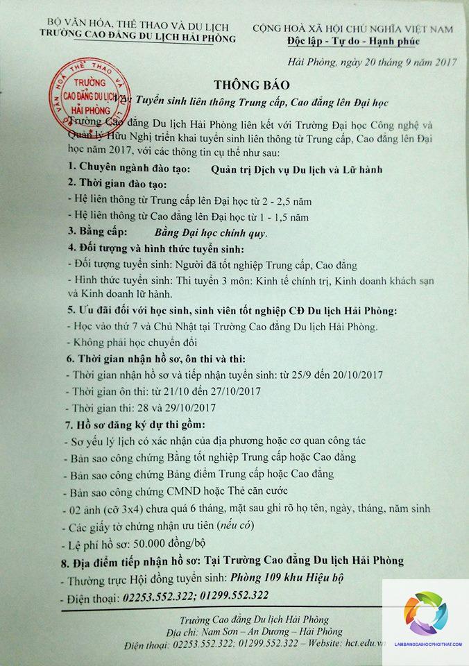 bằng cao đẳng du lịch có liên thông đại học được không - Hình 4