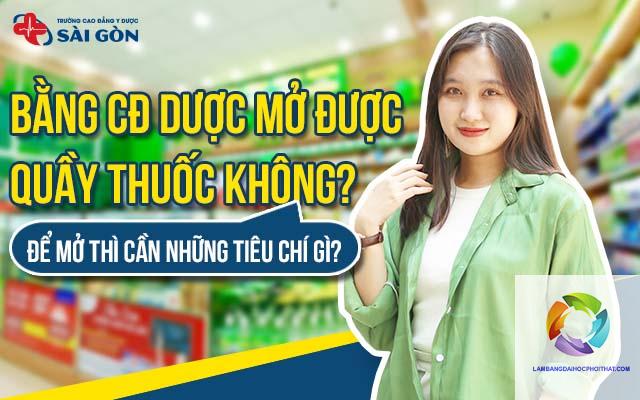 bằng cao đẳng dược mở quầy thuốc được không - Hình 2