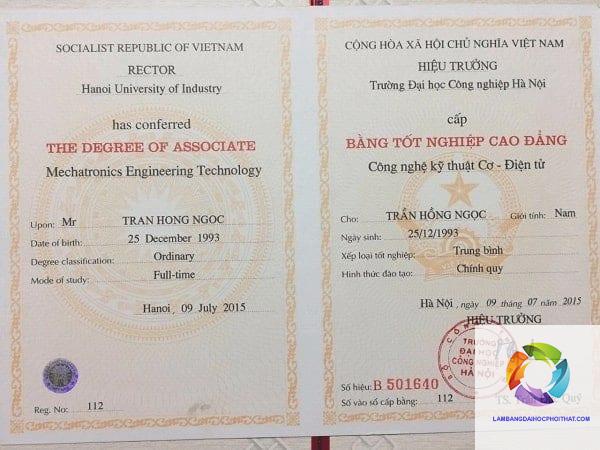 bằng cao đẳng trí tuệ nhân tạo
