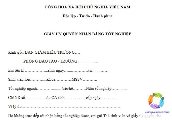 Hướng dẫn chi tiết thủ tục ủy quyền nhận bằng đại học năm 2024