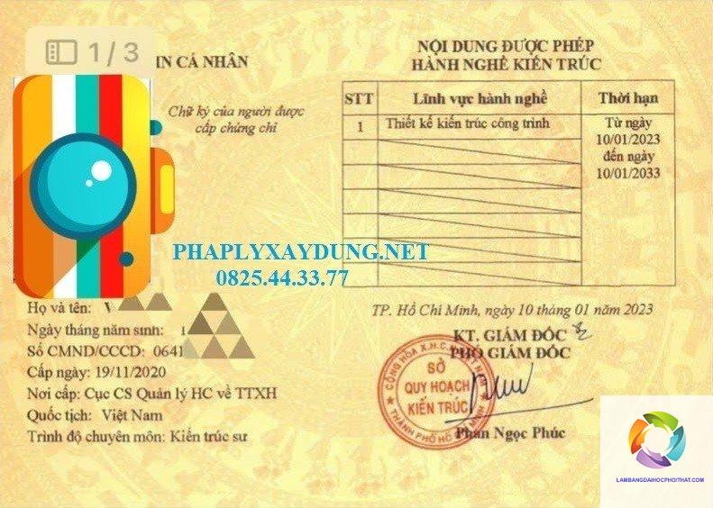 bằng cao đẳng kiến trúc có được cấp chứng chỉ hành nghề không - Image 3