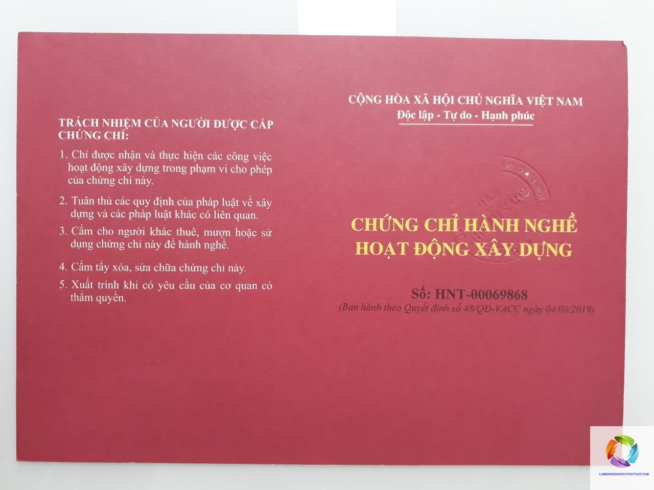 bằng cao đẳng kỹ thuật xây dựng có được cấp chứng chỉ hành nghề không - Image 2