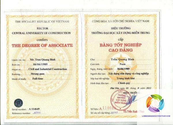 bằng cao đẳng kỹ thuật xây dựng là gì
