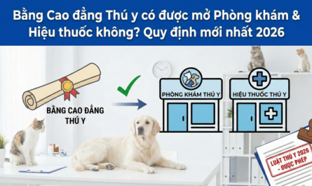 bằng cao đẳng thú y làm công ty thuốc thú y được không