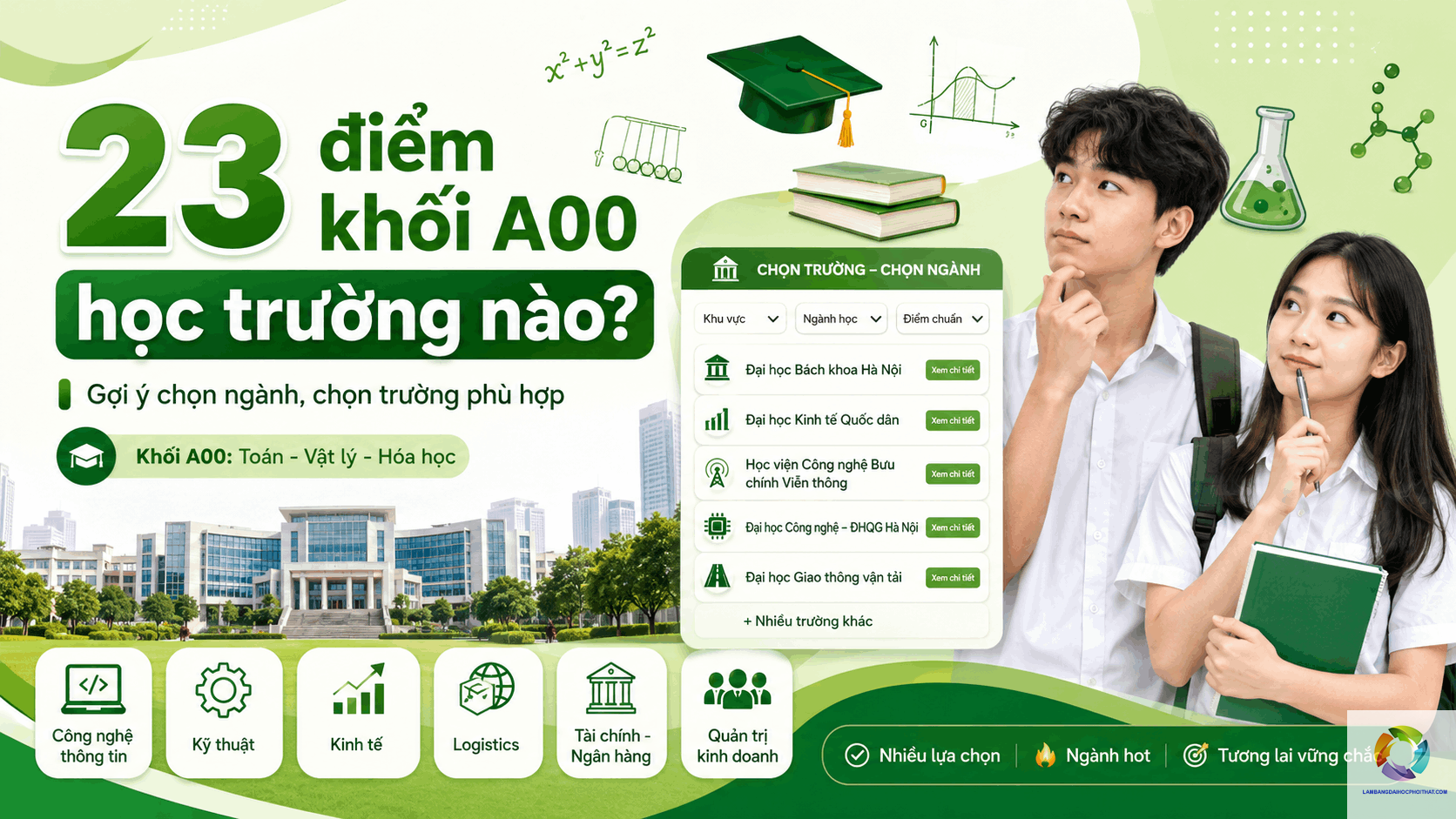 khối a00 học trường đại học nào - Image 1