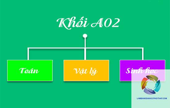 khối a02 gồm những môn nào
