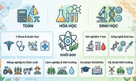 khối b00 gồm những ngành sức khỏe nào