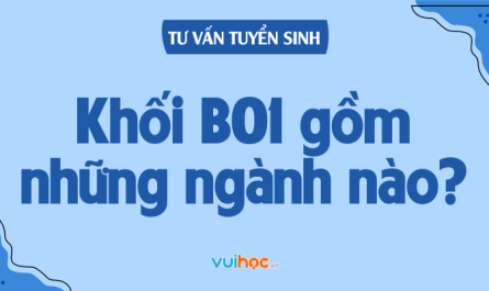khối b01 gồm những môn nào