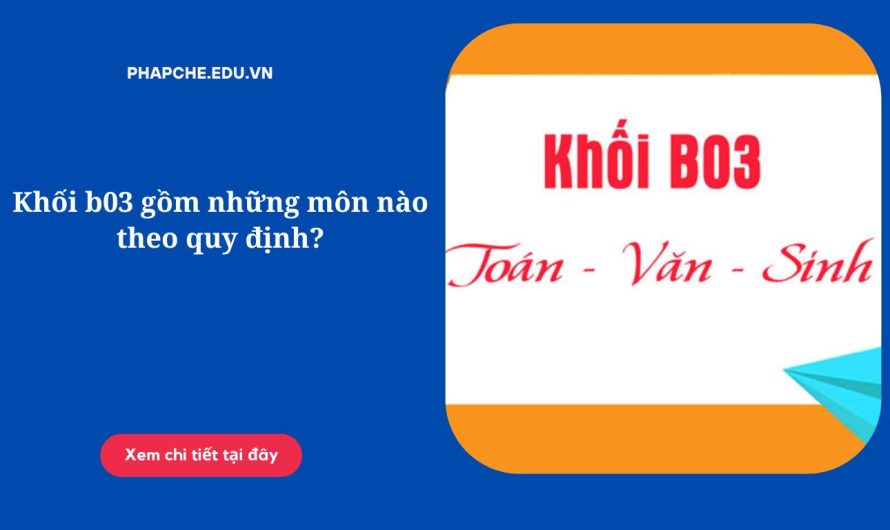 Khối B03 Gồm Những Môn Nào? Cẩm Nang Toàn Diện Từ A-Z Cho Thí Sinh