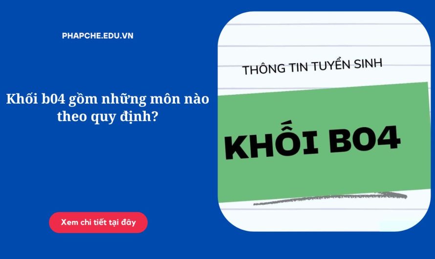 Khối B04 Gồm Những Môn Nào? Cẩm Nang Toàn Diện Từ A-Z Cho Thí Sinh