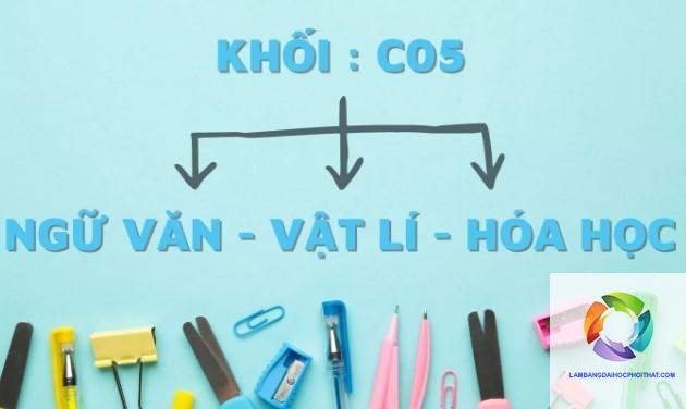 khối c05 gồm những môn nào