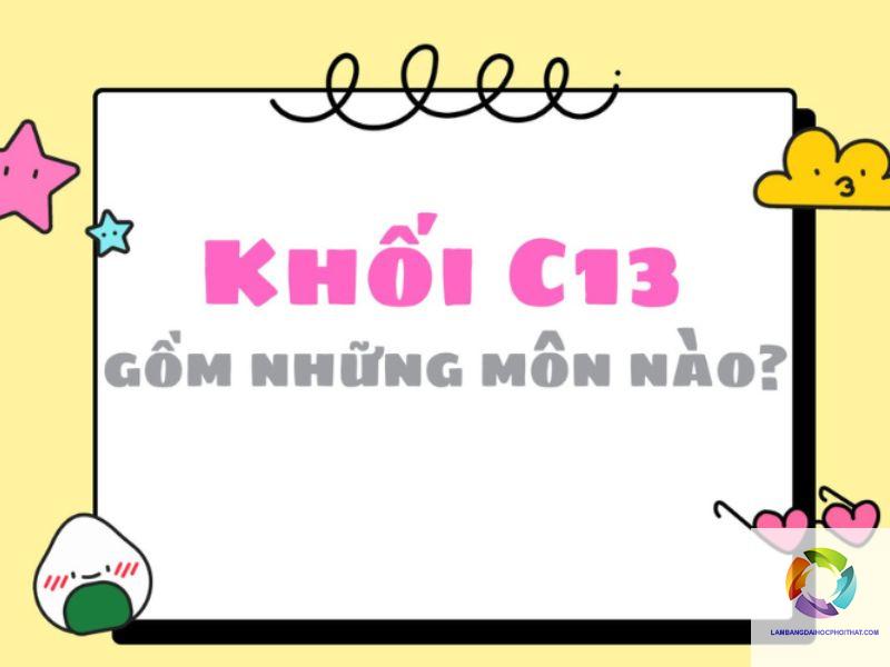 khối c13 gồm những môn nào - Image 4