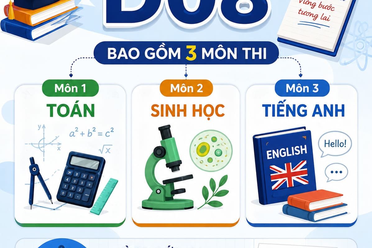 khối d08 xét tuyển ngành nào