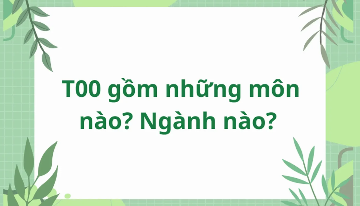 khối t00 gồm những ngành thể dục thể thao nào