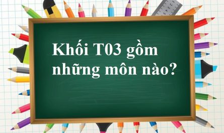 khối t03 gồm những môn nào