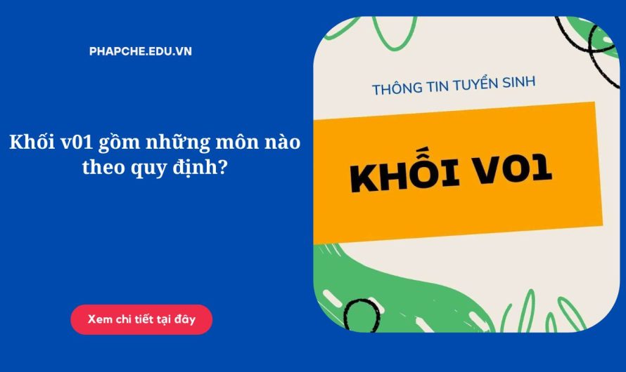 Khối V01 Gồm Những Môn Nào? Cẩm Nang Toàn Diện Từ A Đến Z Cho Thí Sinh